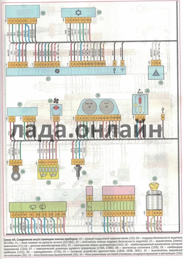 Принципиальная электрическая схема лада веста Инструкции по ремонту автомобилей