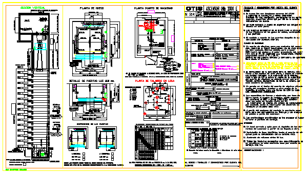 Принципиальная электрическая схема лифта otis OTIS elevator cad drawings, OTIS elevator detail design drawing