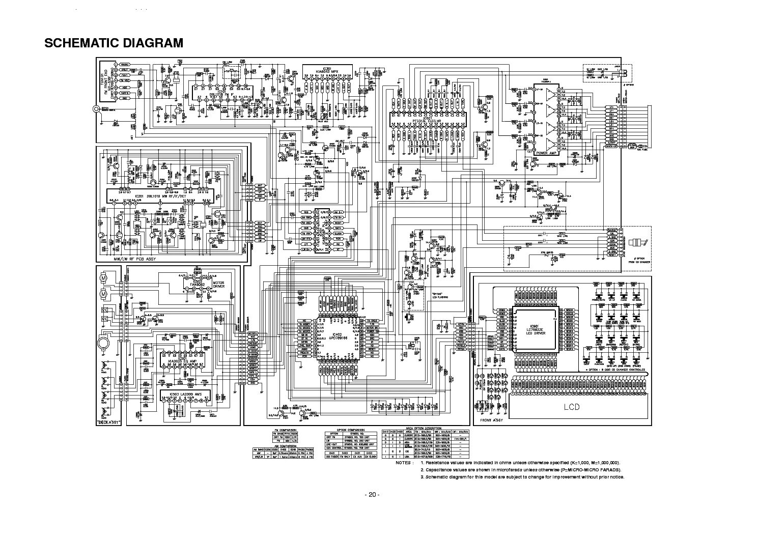 Принципиальная электрическая схема магнитофона lg 735h LG TCC-9510 SCH Service Manual download, schematics, eeprom, repair info for ele