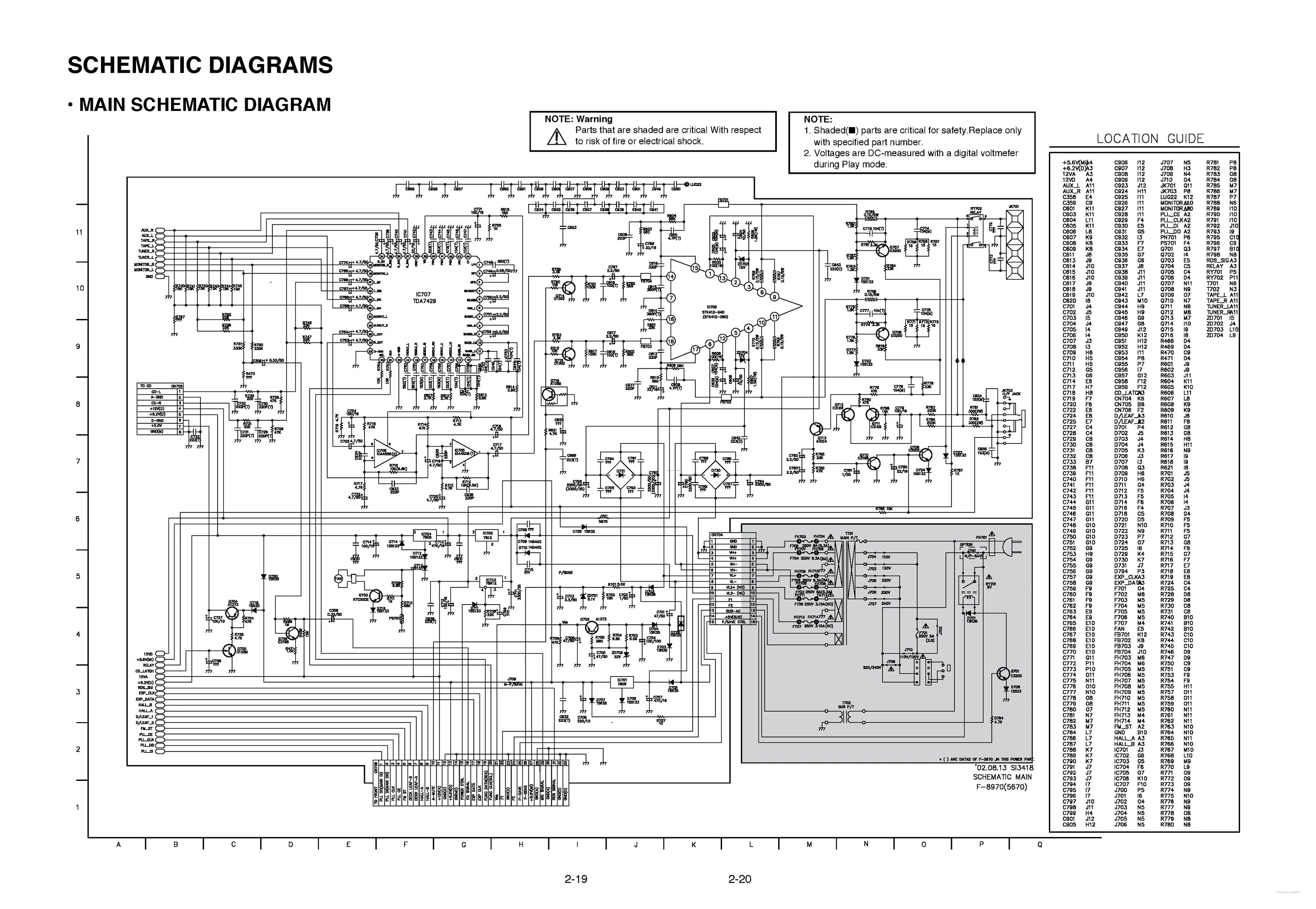 Принципиальная электрическая схема магнитофона lg 735h FFH-8970A даташит ETC техническое описание радиодетали, описание на русском анал