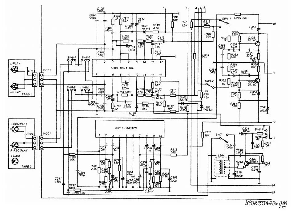 Принципиальная электрическая схема магнитолы keh 3900r Схема магнитолы Sharp WQ-727 " Паятель.Ру - Все электронные схемы