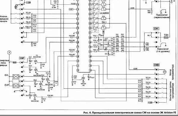 Принципиальная электрическая схема машины индезит СМА indesit w83t подпалили плату