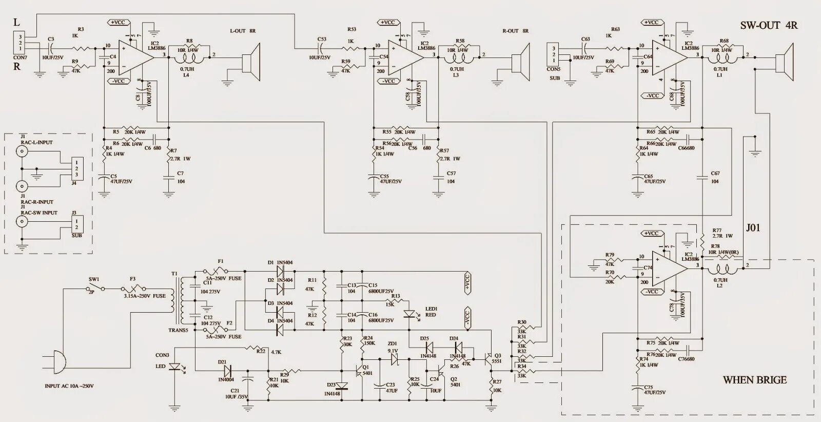 Принципиальная электрическая схема microlab m 108 Electro help: MICROLAB MICROLAB - X5II - MICROLAB X10II and MICROLAB AH200 STERE