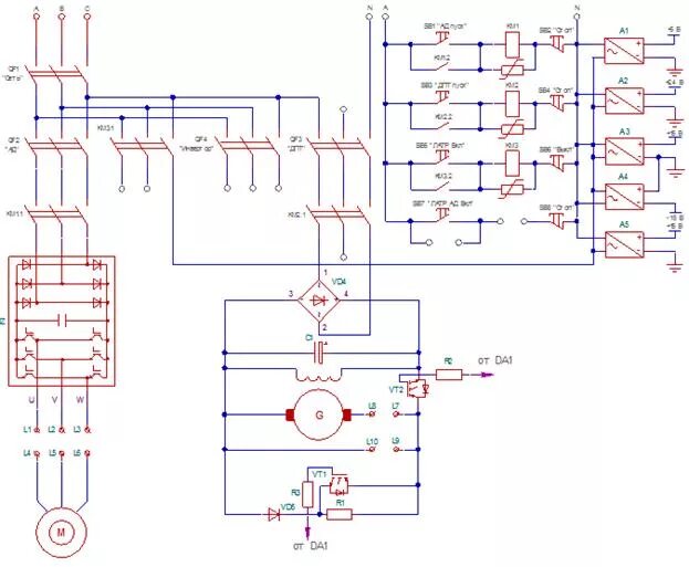 Принципиальная электрическая схема мотовоза мпт 4 Испытательный комплекс для оценки режимов работы электроприводов горных машин