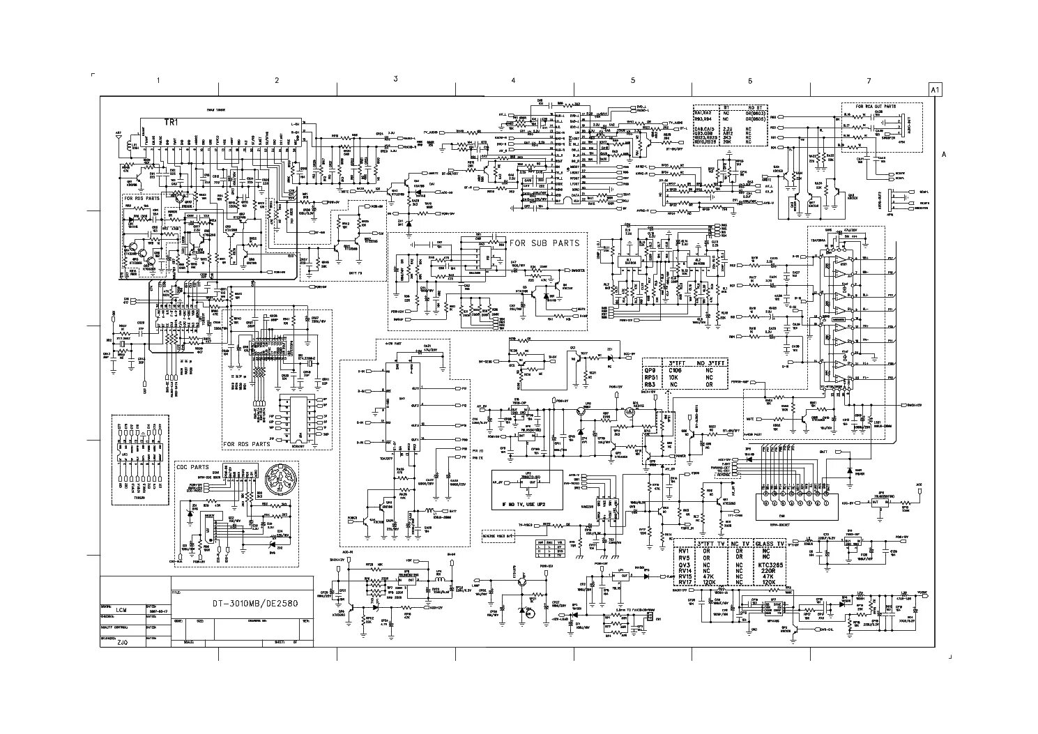 Принципиальная электрическая схема mystery mar717u MYSTERY DT-3010MB,DE-2580 Service Manual download, schematics, eeprom, repair in