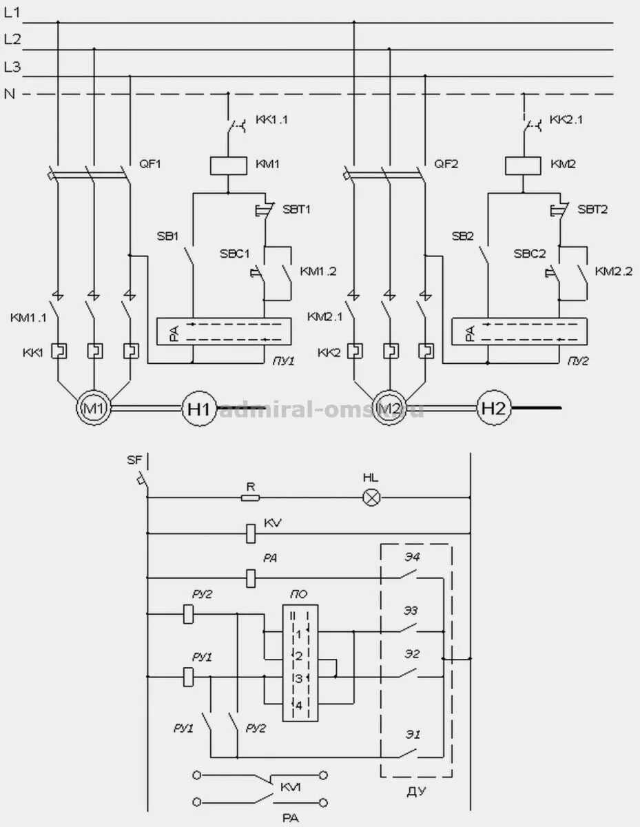 Принципиальная электрическая схема насоса Электросхема насосных станций