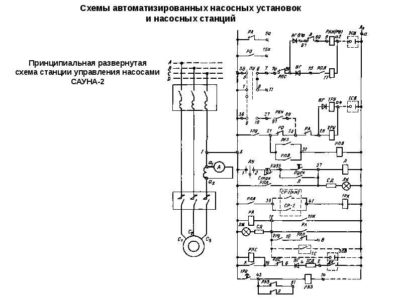 Принципиальная электрическая схема насосной станции Картинки ЭЛЕКТРОПРИВОД НАСОСНЫХ УСТАНОВОК