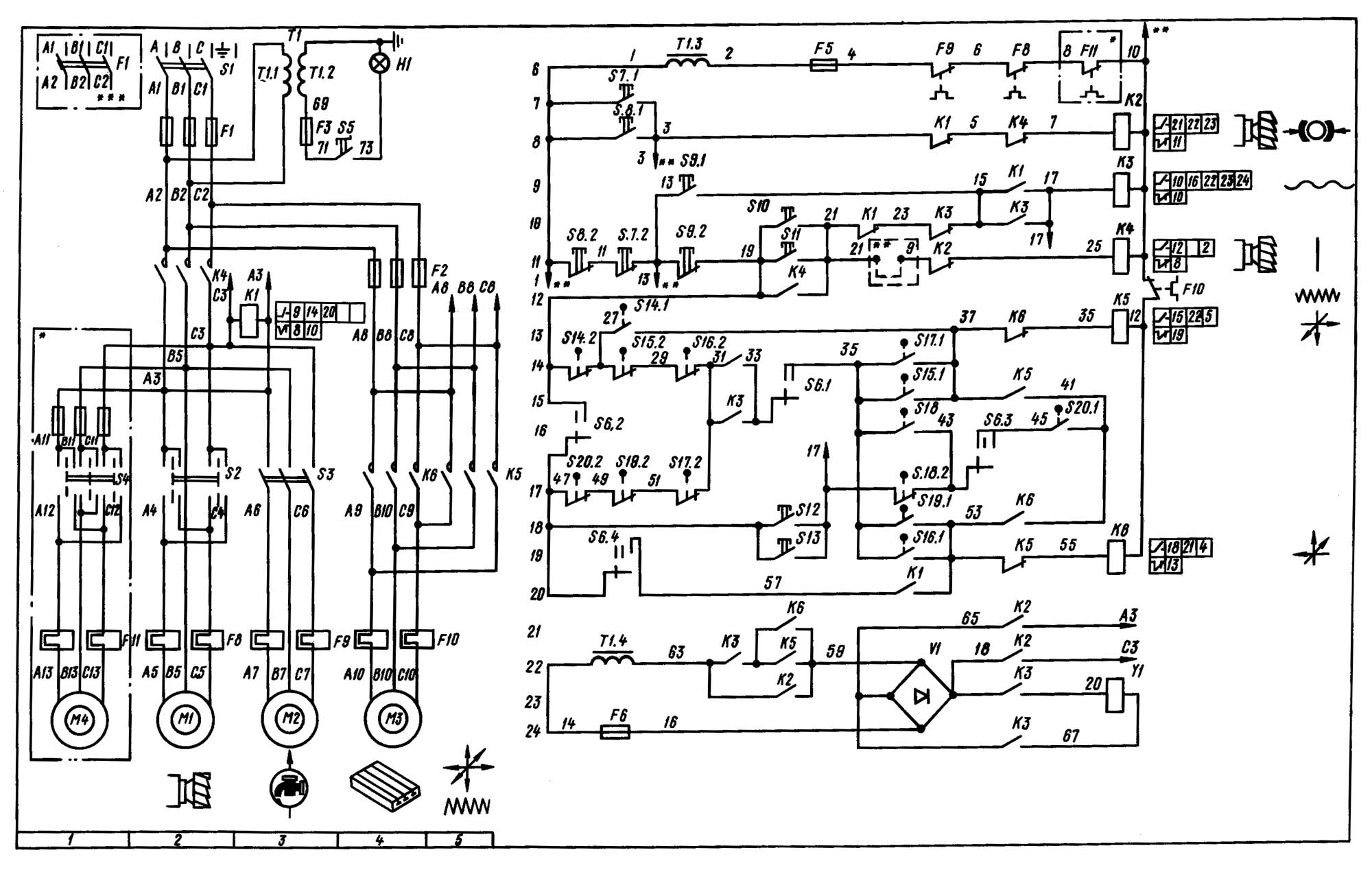 Принципиальная электрическая схема оборудования Фрезерный станок 6Р13: описание, паспорт, технические характеристики Ремонт, Фре