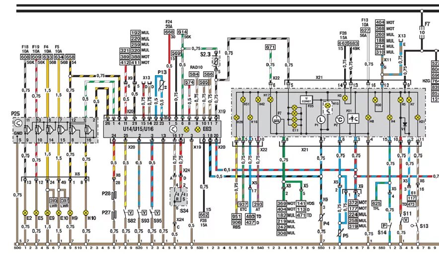 Принципиальная электрическая схема опель астра ф MID аля БК или Trip computer - Opel Astra F, 1,6 л, 1994 года тюнинг DRIVE2