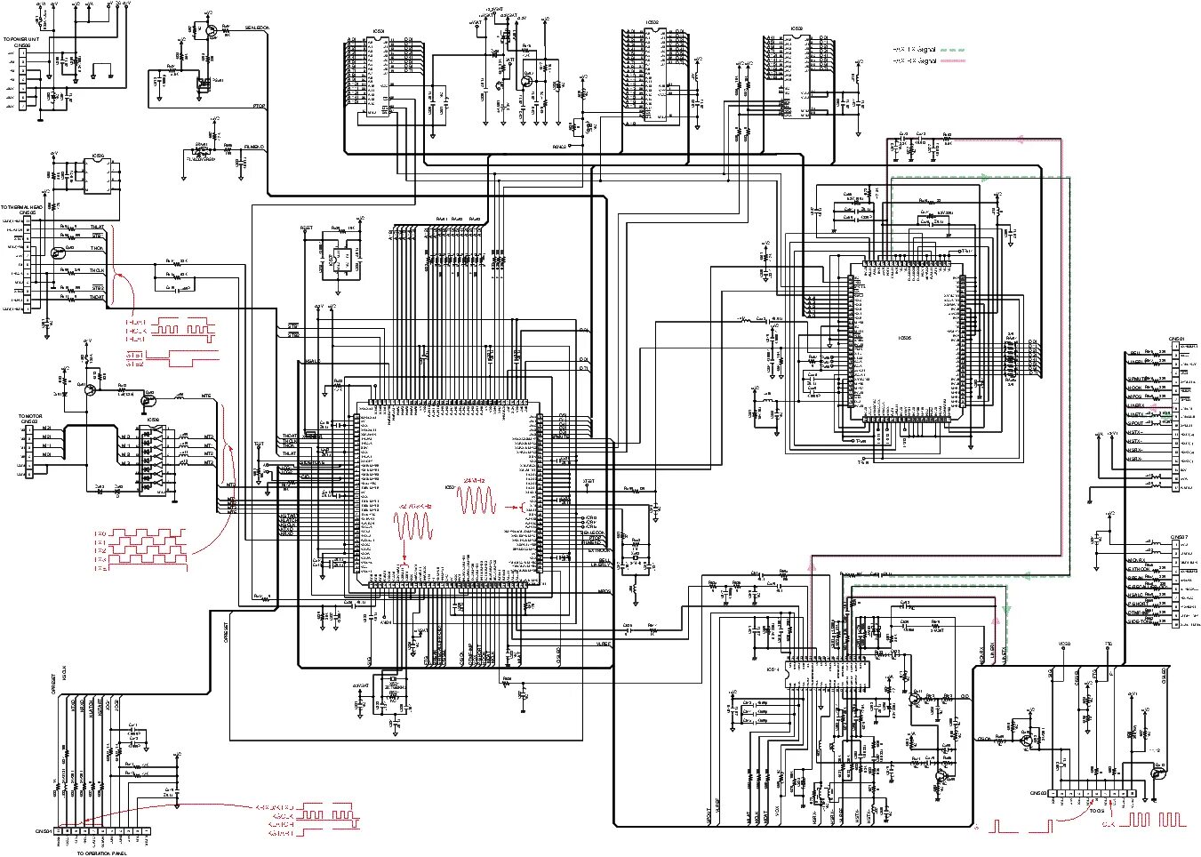 Принципиальная электрическая схема panasonic PANASONIC KX-FP82 SCH Service Manual download, schematics, eeprom, repair info f