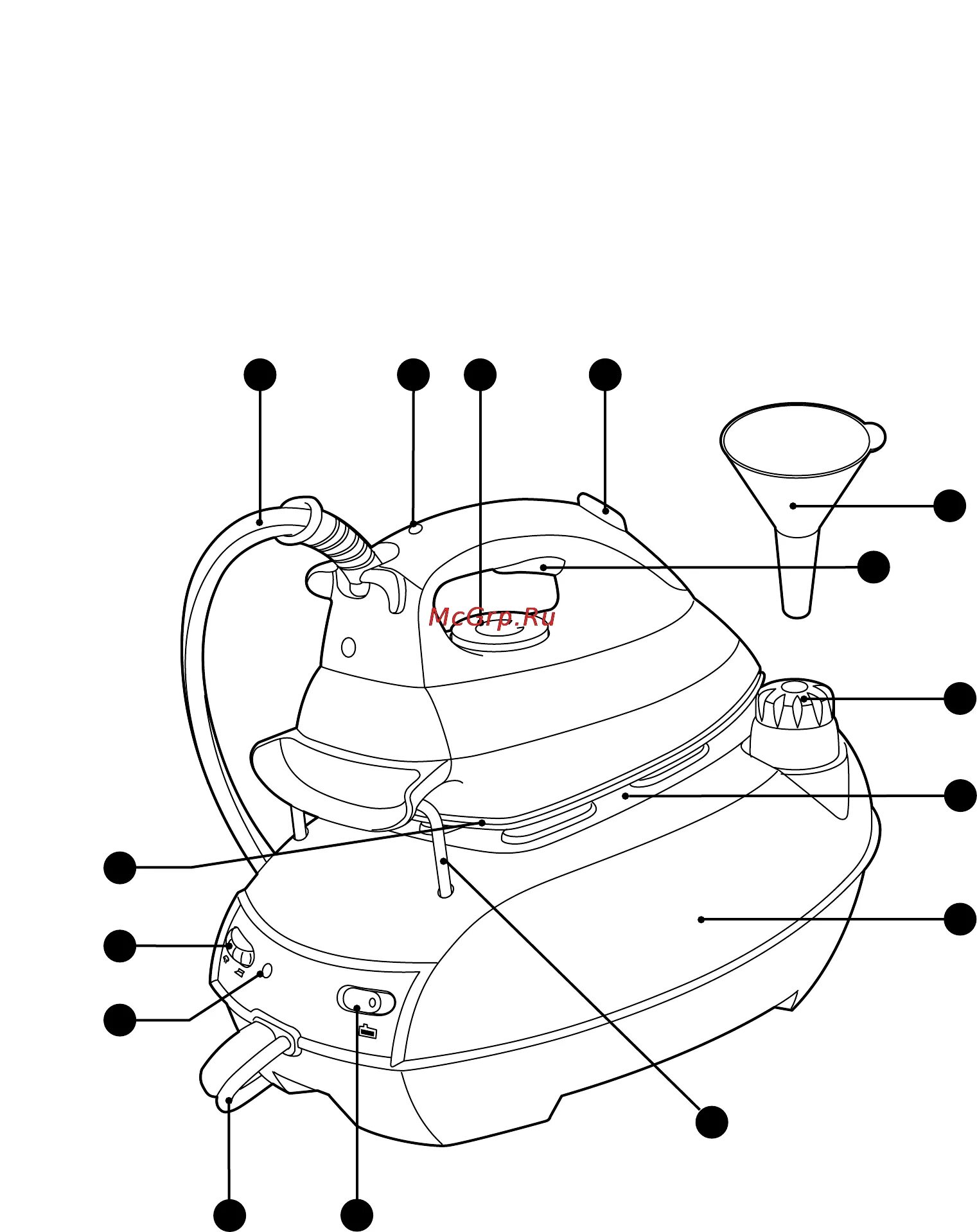 Принципиальная электрическая схема парогенератора филипс Philips GC 6068 Инструкция по эксплуатации онлайн 3/15 138667