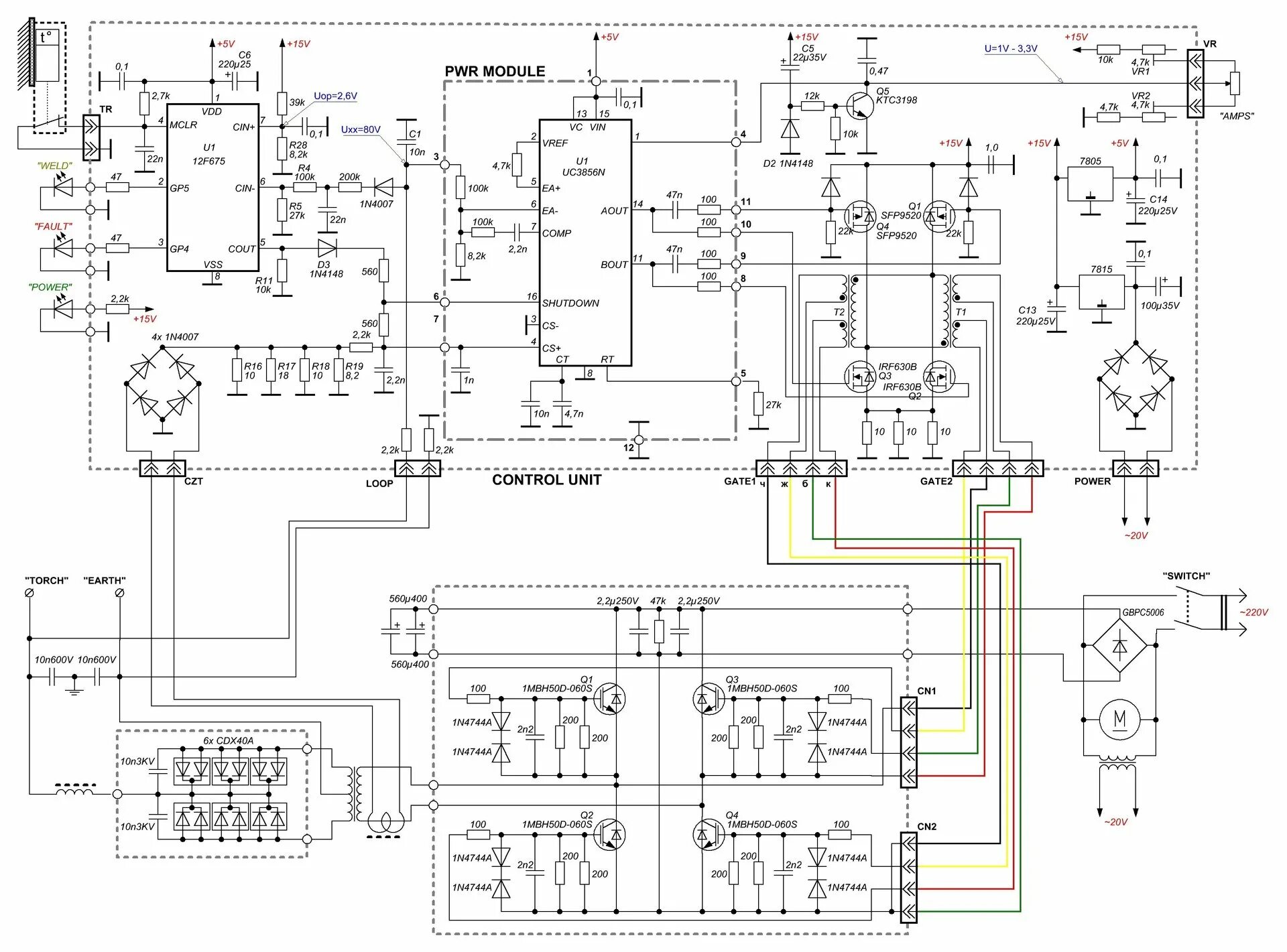 Принципиальная электрическая схема платы gp179 сварочного аппарата бустер 12/24в 200а - Страница 6 - Сварочные аппараты и мощные сетевые инверторы 