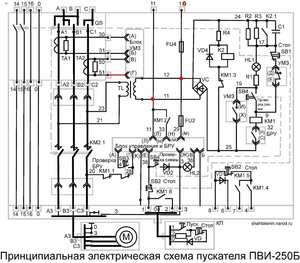 Принципиальная электрическая схема пускателя МГВМ's Content - Page 2 - Горно шахтное оборудование