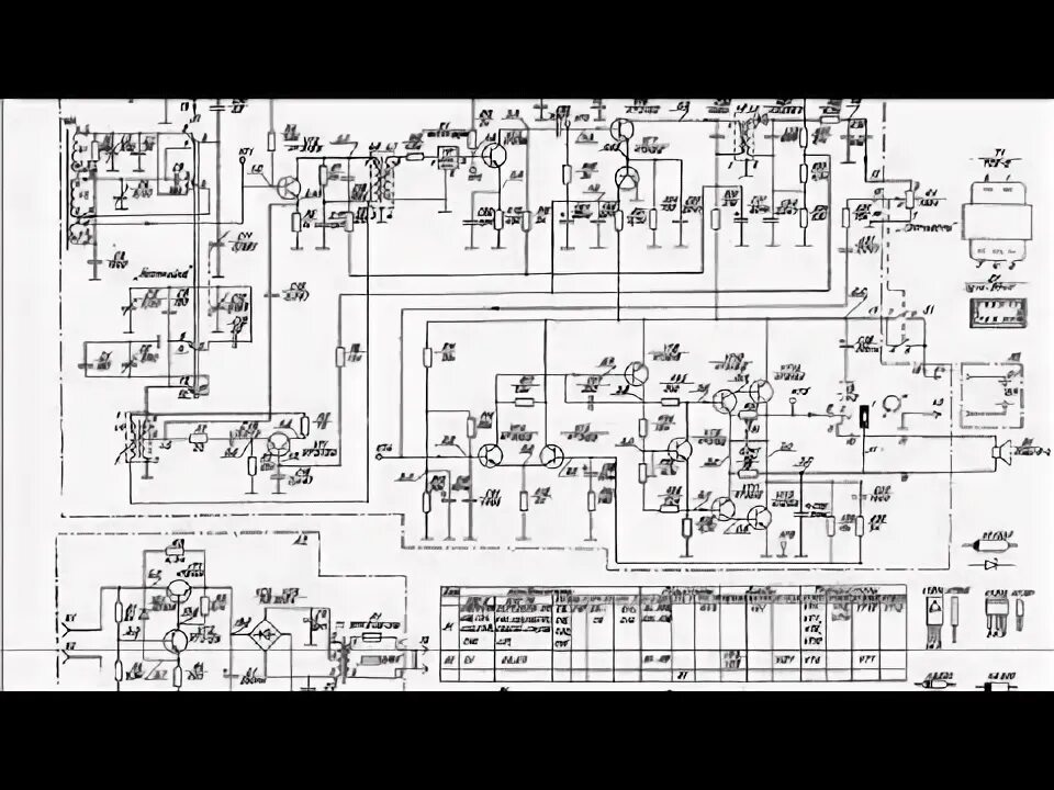 Принципиальная электрическая схема радиоприемника бзрп рп 317 середні хвилі. Турист РП-215 - YouTube
