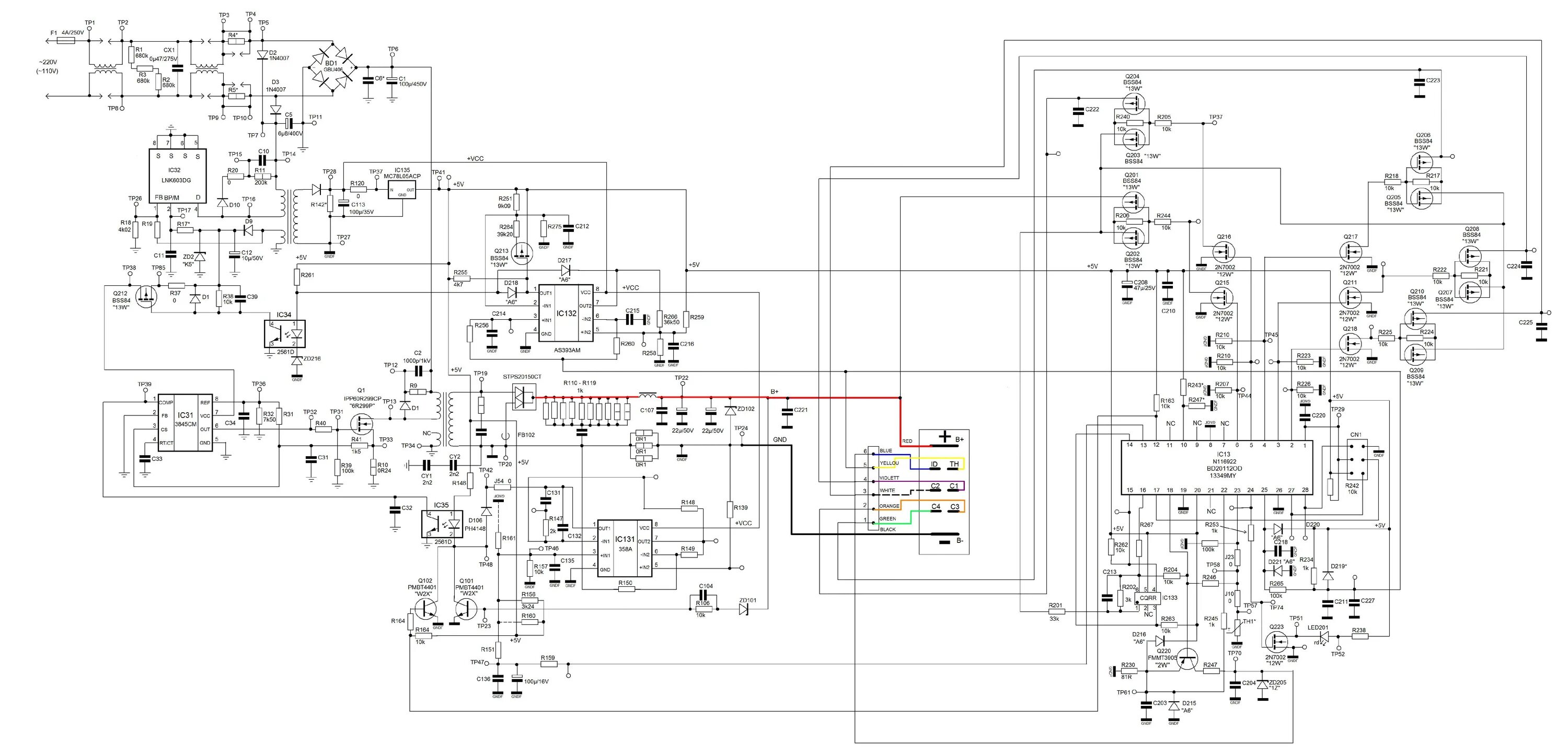 Принципиальная электрическая схема шуруповерта DEWALT DW340 TYPE-2 2000W HEAT GUN SCHEM Service Manual download, schematics, ee