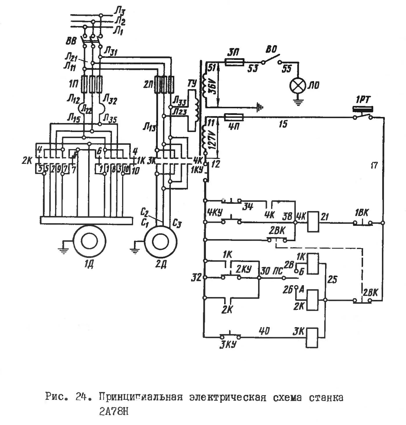 Принципиальная электрическая схема станка 2н135 Картинки МОНТАЖНАЯ СХЕМА СТАНКА