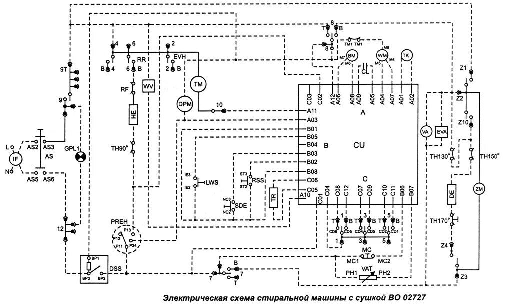 Принципиальная электрическая схема стиральной индезит Ремонт и устройство стиральной машины "Bompani"