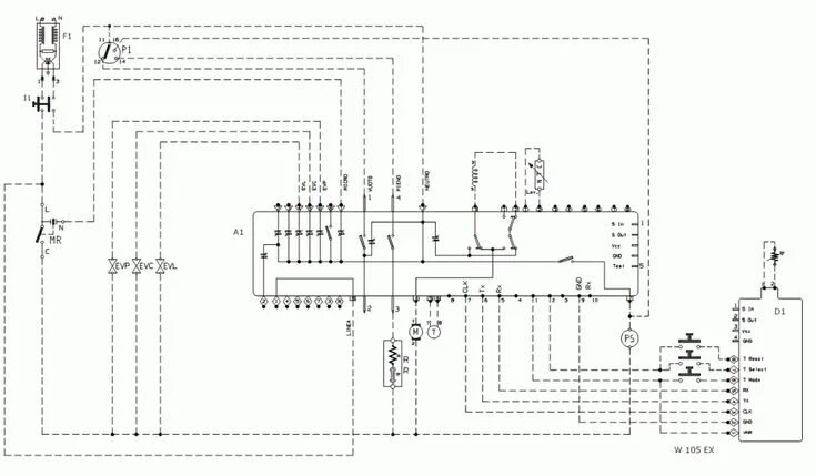 Принципиальная электрическая схема стиральной optima wmsd 25 Принципиальная схема для стиральной машины Indesit WE105EX Принципиальная схема,