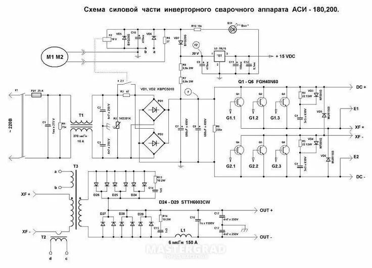 Принципиальная электрическая схема сварки дачник саи 180 Pin on Telwin Inverter welding machine, Save, Welding machine