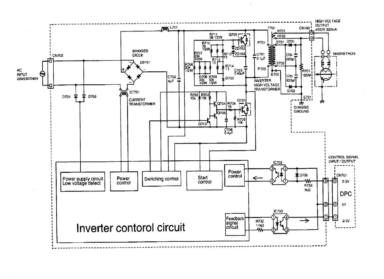 Принципиальная электрическая схема свч панасоник nn sd381s transformer - What are the bare minimum parts needed to operate a magnetron? - E