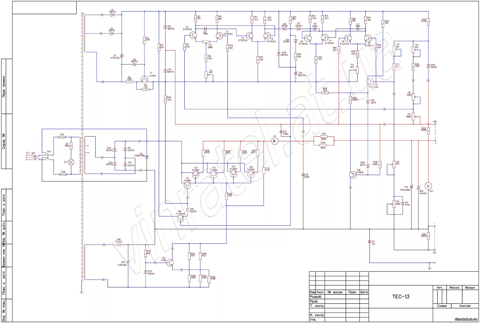 Принципиальная электрическая схема тес 12 3 нт переделка выпрямителя тес 12-3-нт в регулируемый правильно