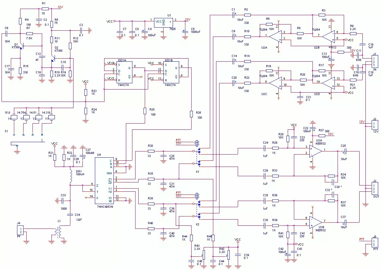 Принципиальная электрическая схема tibet sdr 40 SDR приёмники. Всё о них - Страница 103 - КВ и УКВ радиосвязь - Форум по радиоэл