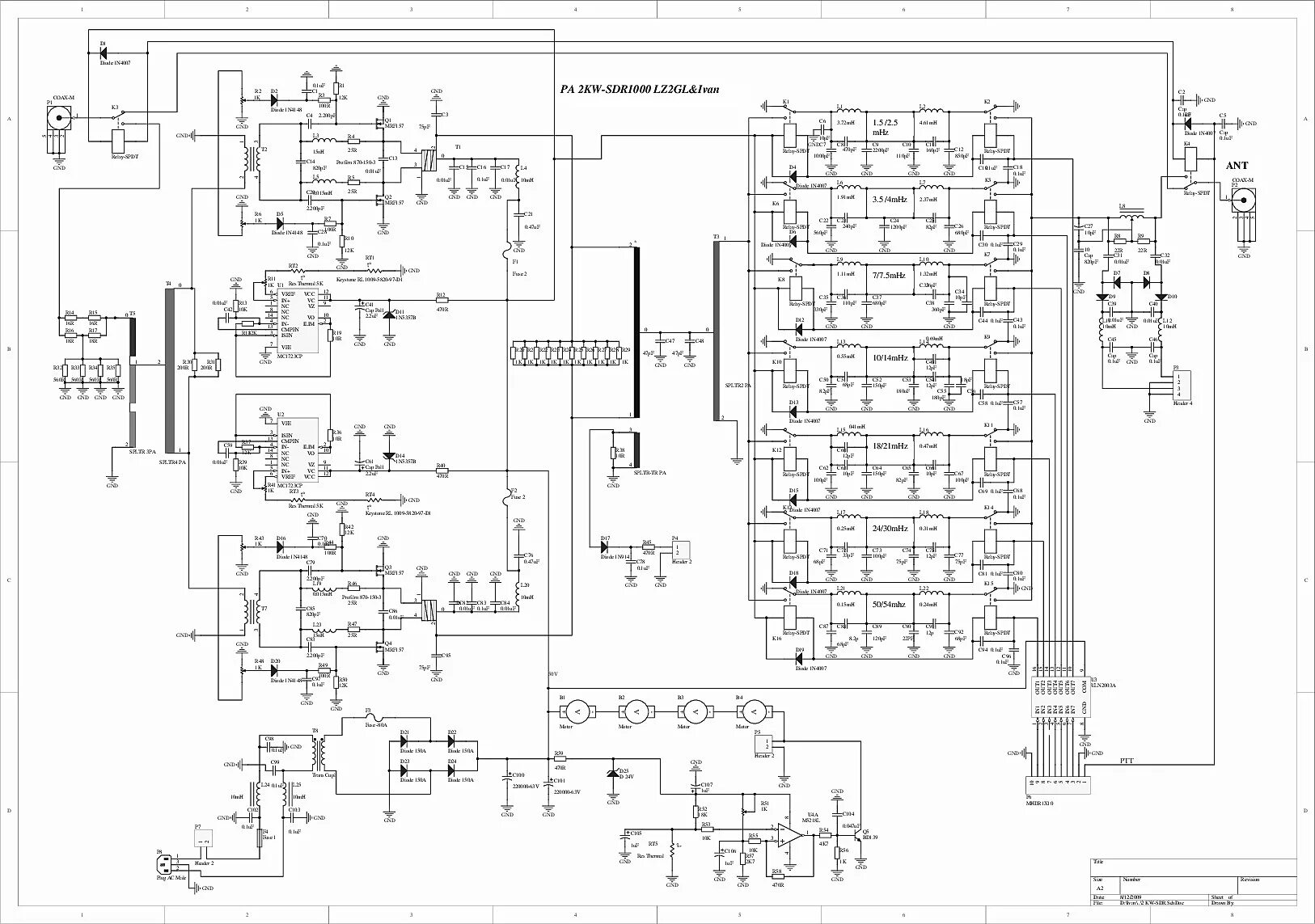 Принципиальная электрическая схема tibet sdr 40 Transceivers LZ2GL