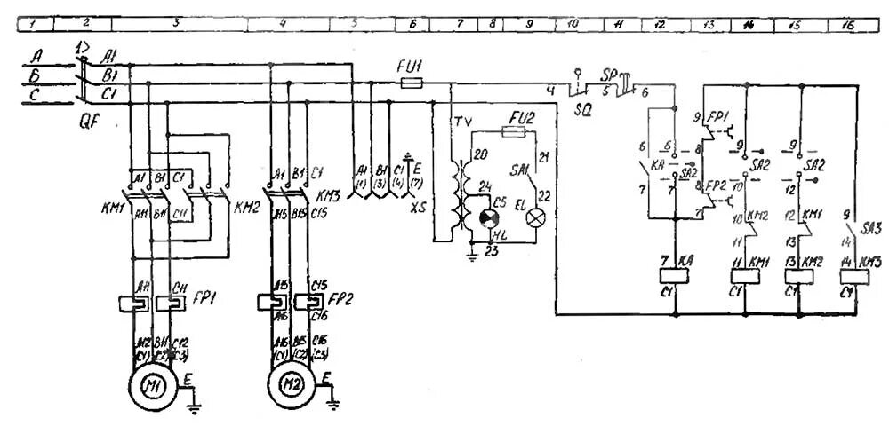 Принципиальная электрическая схема токарно винторезного станка ИТ 1М схема электрическая станка Токарный станок