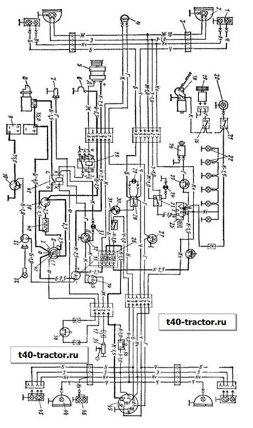 Принципиальная электрическая схема трактора т 25 А та же, но с новым генератором и системой защиты. 2016 ЛТЗ Т-40, ВТЗ Т-25 и дру