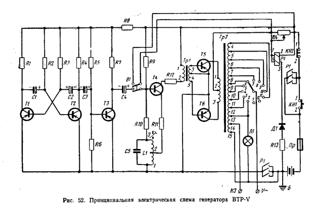 Принципиальная электрическая схема трассоискателя п806 Схема трассоискателя тпк 1