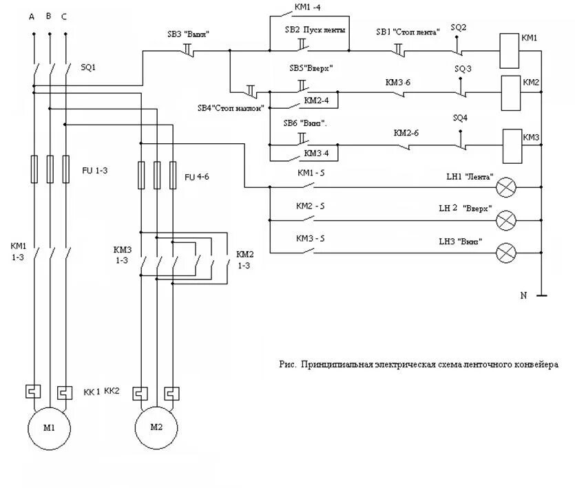 Принципиальная электрическая схема управления двигателем Электрические аппараты дистанционного управления. - Студопедия.Нет