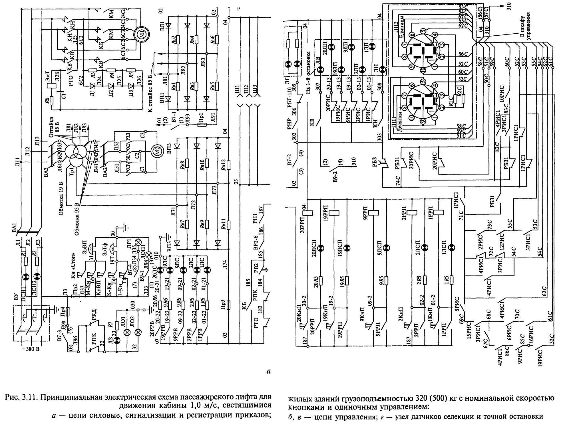 Принципиальная электрическая схема управления лифтовой установки Картинки ПРИНЦИПИАЛЬНЫЕ ЭЛЕКТРИЧЕСКИЕ СХЕМЫ ЛИФТОВ