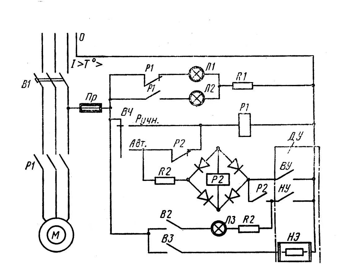 Принципиальная электрическая схема управления насоса Изучение схем управления автоматическими водокачками