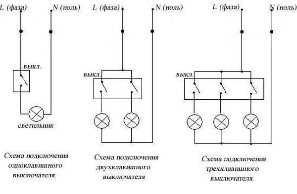 Принципиальная электрическая схема выключателя Ответы Mail.ru: Подключил последовательно 3 розетки по двужильному кабелю. Нужно
