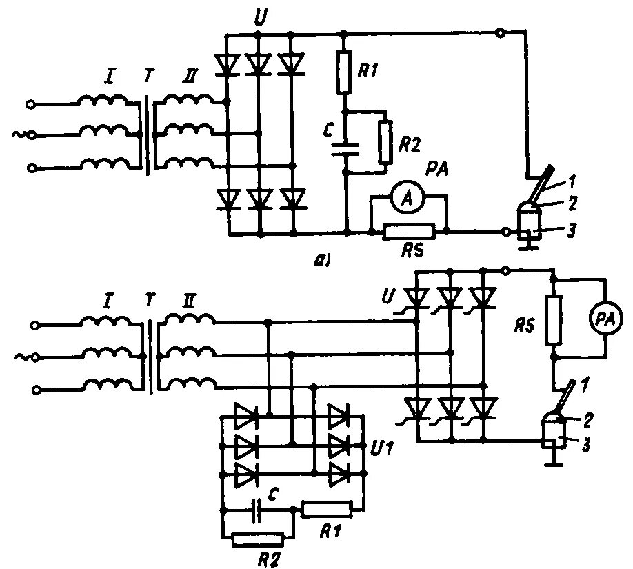 Принципиальная электрическая схема выпрямителя вторая схема Рем и наладка ИП