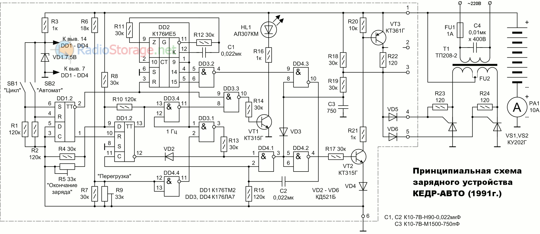 Принципиальная электрическая схема зарядного Контент Atmos - Форум по радиоэлектронике