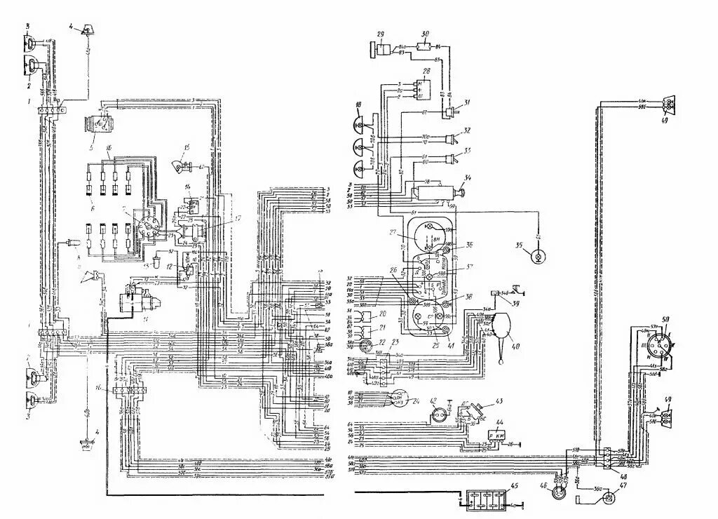 Принципиальная схема электрическая зил 130 Электрооборудование ЗИЛ-130. Интернет-магазин запчастей