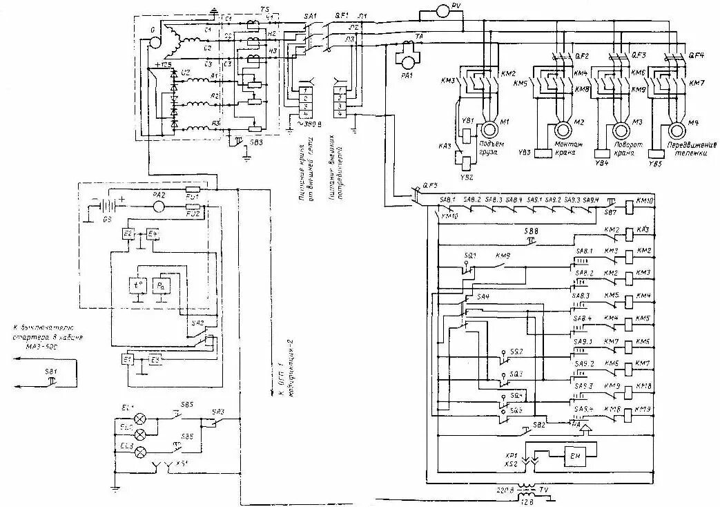 Принципиальная схема электрической машины электросхемы крана АБКС-5 - 13 Ноября 2013 - Блог - дон юг авто сервис