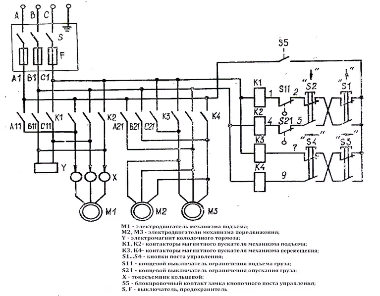 Принципиальная схема электрической тали Ответы Mail.ru: Помогите понять процесс схемы