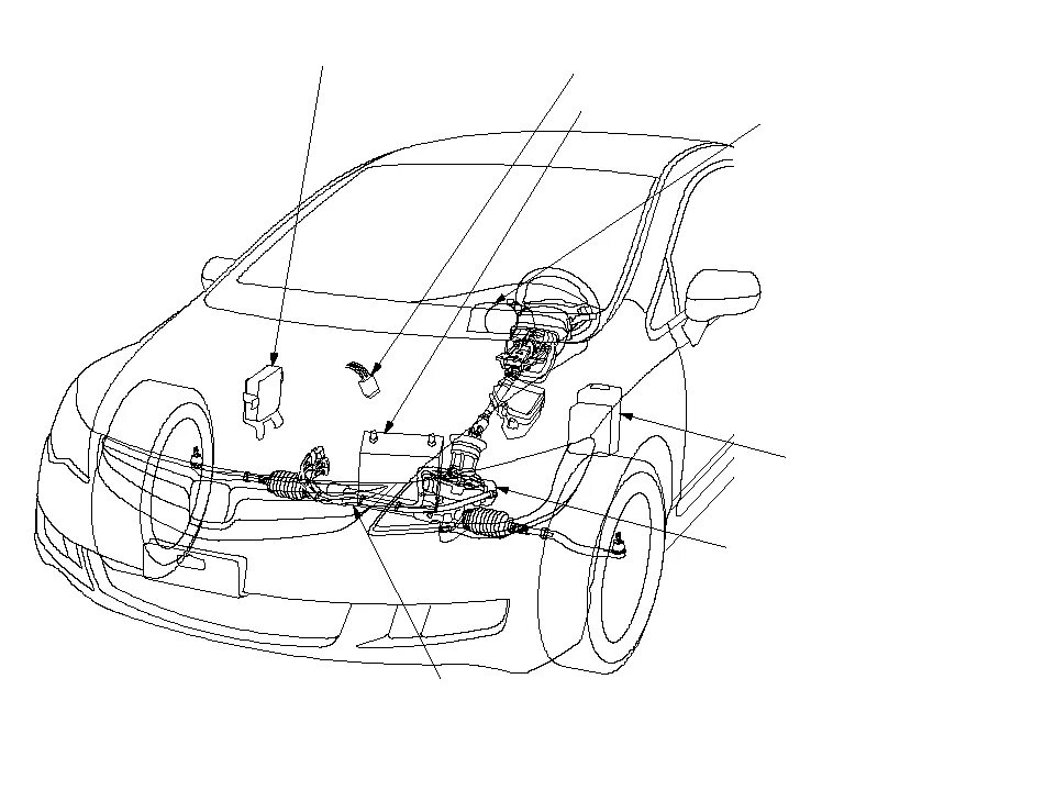 Принципиальная схема гибридной установки хонда цивик Перечень расположения элементов EPS.