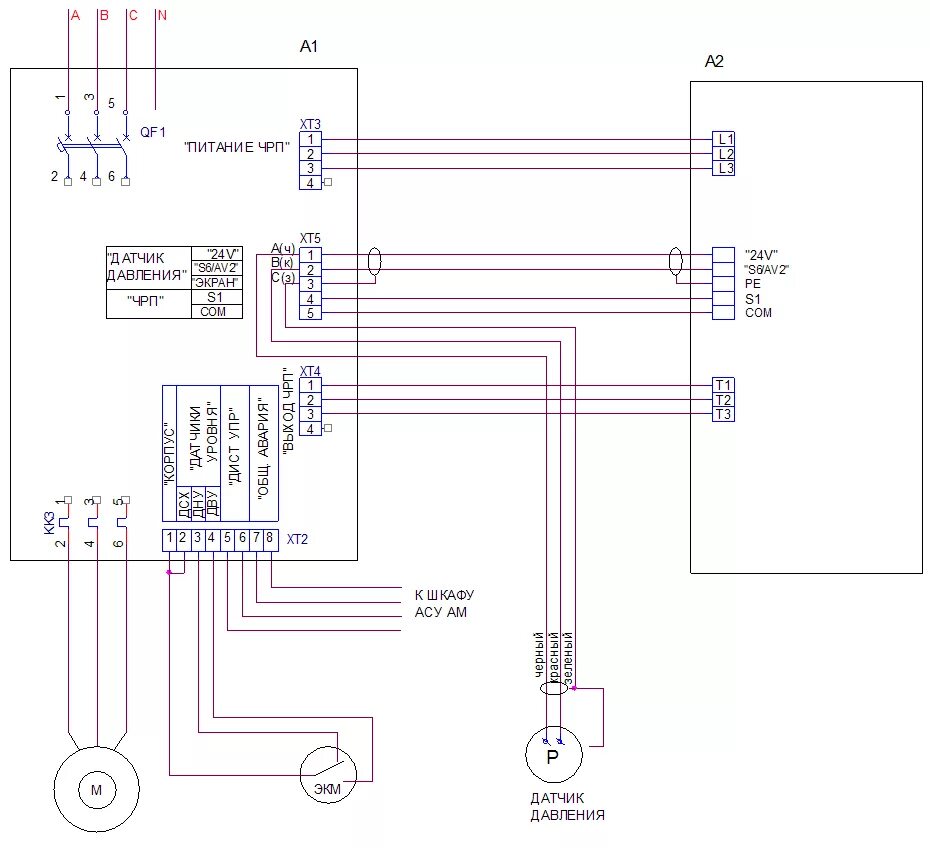 Принципиальная схема подключения насоса Шкафы управления с чрп - Гранд Проект Декор.ру