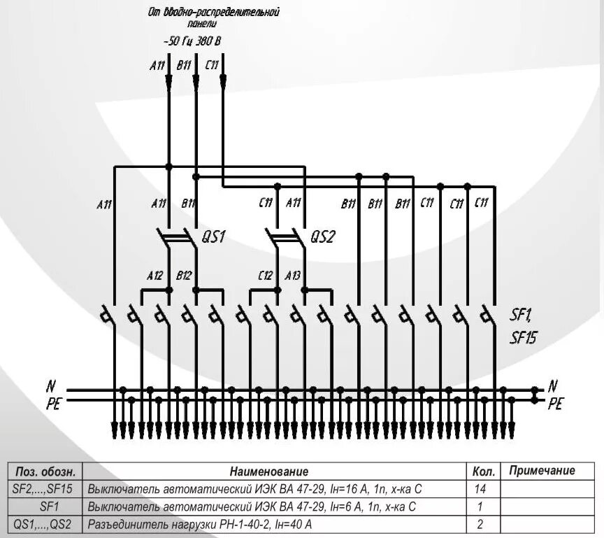Принципиальная схема щита силового Картинки АВТОМАТИЧЕСКИЙ ВЫКЛЮЧАТЕЛЬ ОТХОДЯЩИХ ЛИНИЙ