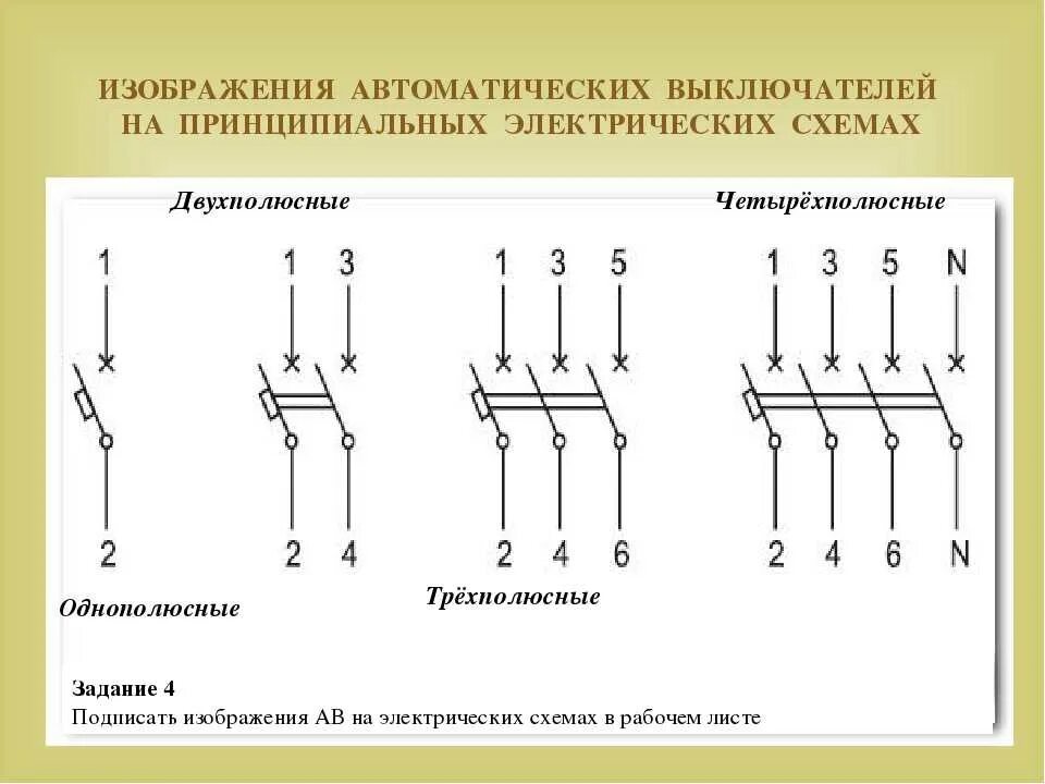 Принципиальные электрические схемы автоматических выключателей Автоматический выключатель на схеме: буквенное обозначение по госту