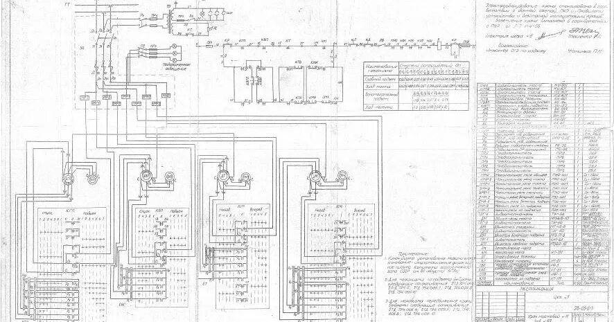 Принципиальные электрические схемы козловых кранов craneinfo.ru: Кран мостовой г/п 100т. Электросхема