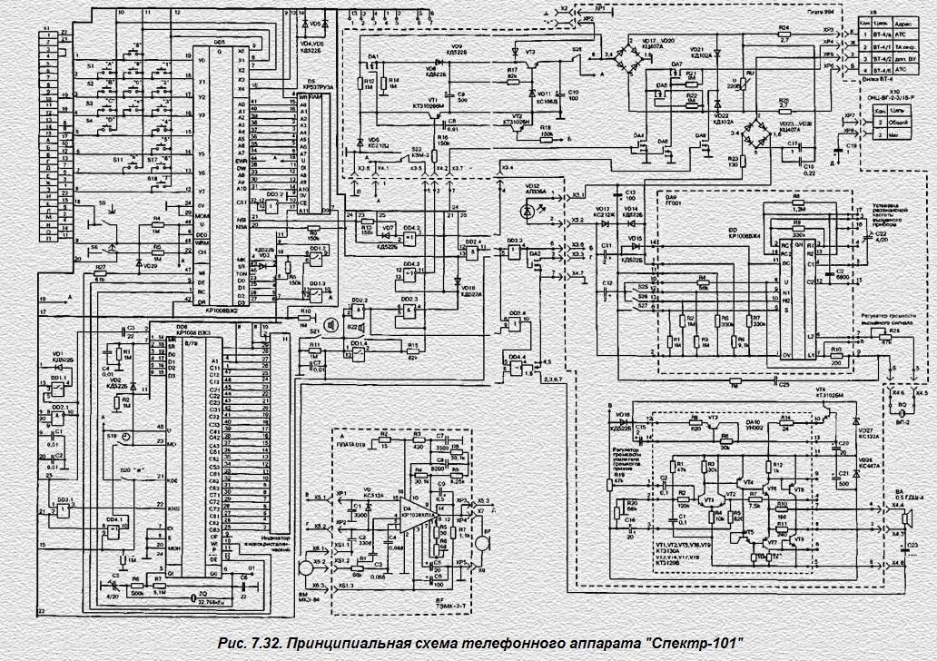 Принципиальные электрические схемы телефонов Картинки АТС ОРИОН 1