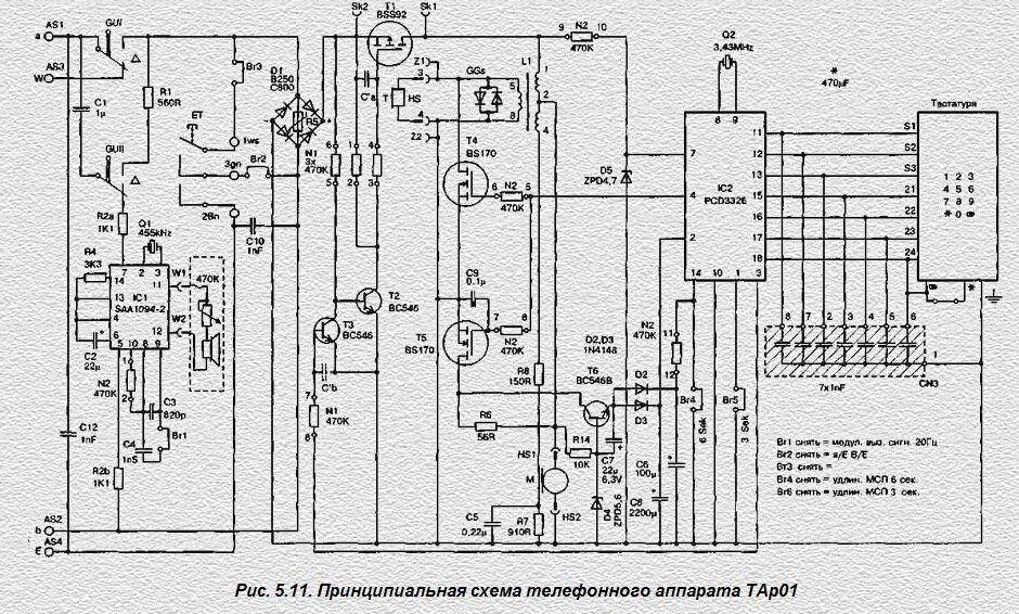 Принципиальные электрические схемы телефонов Телефонный аппарат ТАр01Все о ремонте телефонных аппаратов Все о ремонте телефон