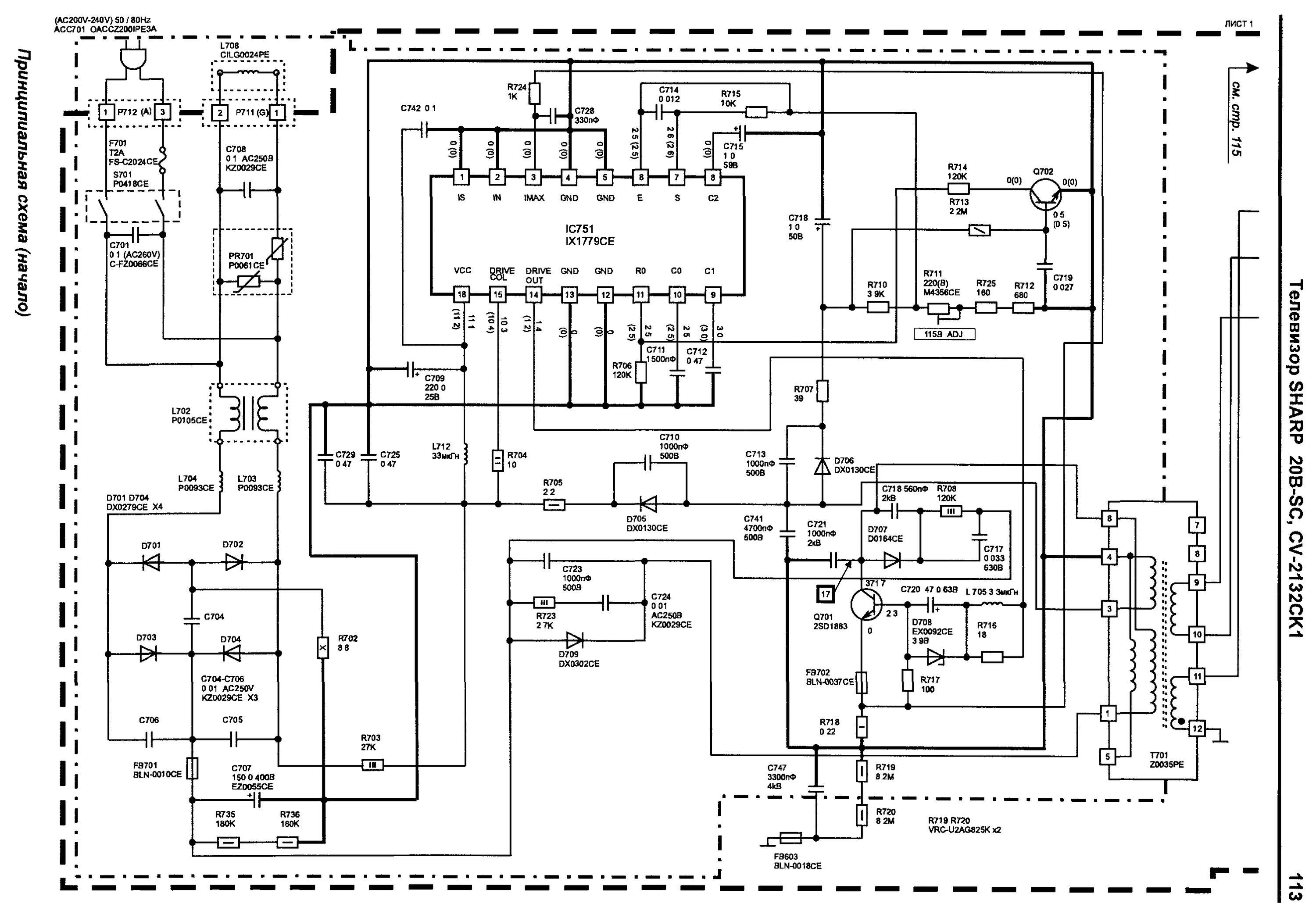 HORIZONT 29KF21,29KF22 Service Manual download, schematics, eeprom, repair info 