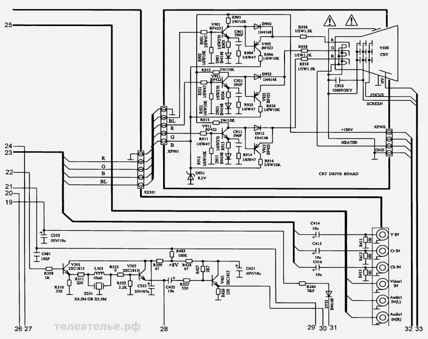 Принципиальные электрические схемы телевизоров Схема телевизора "ОНИКС-37 ТЦ12-12" Принципиальные электрические схемы Принципиа