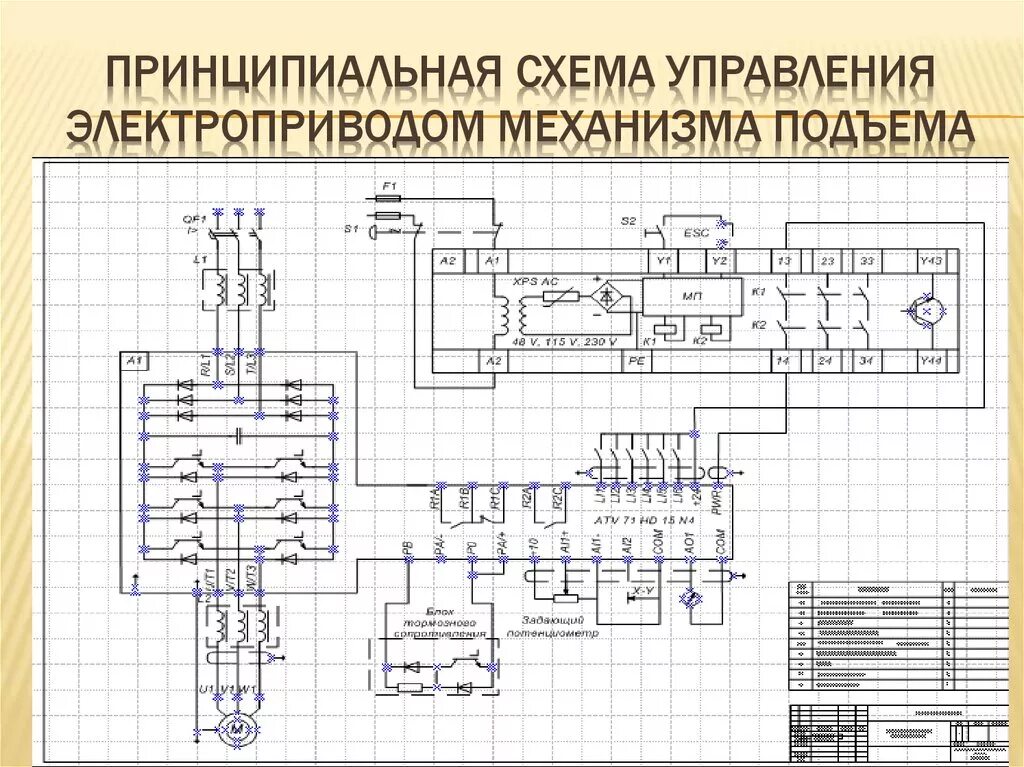 Принципиальные схемы электрических приводов Картинки ЭЛЕКТРИЧЕСКИЕ СХЕМЫ ЭЛЕКТРОПРИВОДА