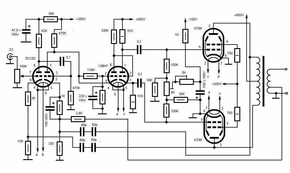 Принципиальные схемы ламповых усилителей Помогите собрать ламповый усилитель * Stereo.ru